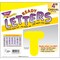 Trend Enterprises Yellow 4 Casual Uppercase Ready Letters, PK6 T464 - alternate 3